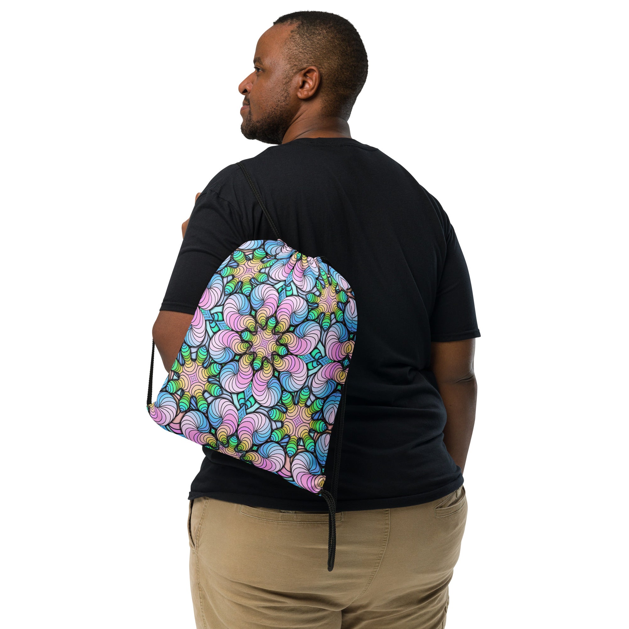 Gummy Worms Drawstring bag